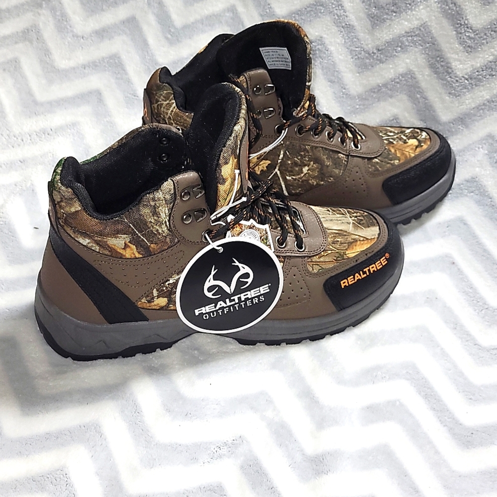 Realtree Camouflage New Edge Farm Work Boots